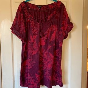 Plus Size Lucky Brand Short Sleeve Top